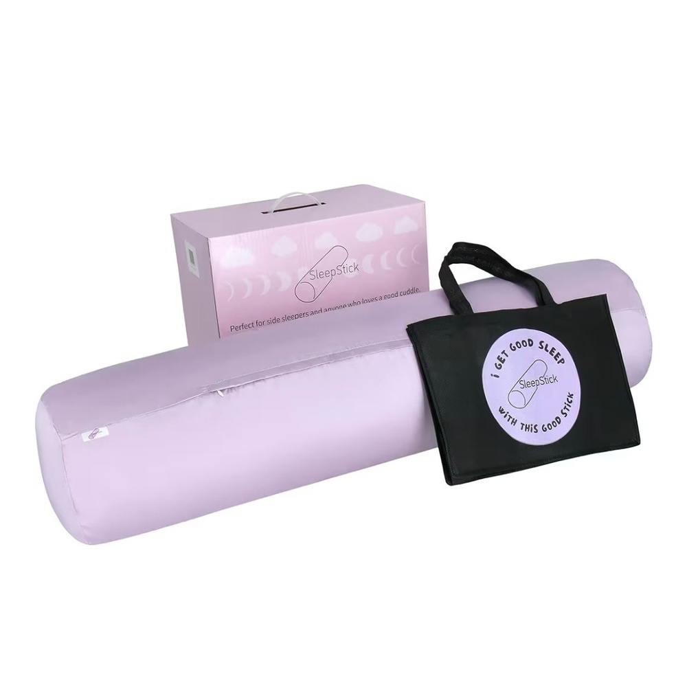 SleepStick‎ Fiber Core Body Pillow Lavender Dream Lyocell Case 39.5x16.5 New